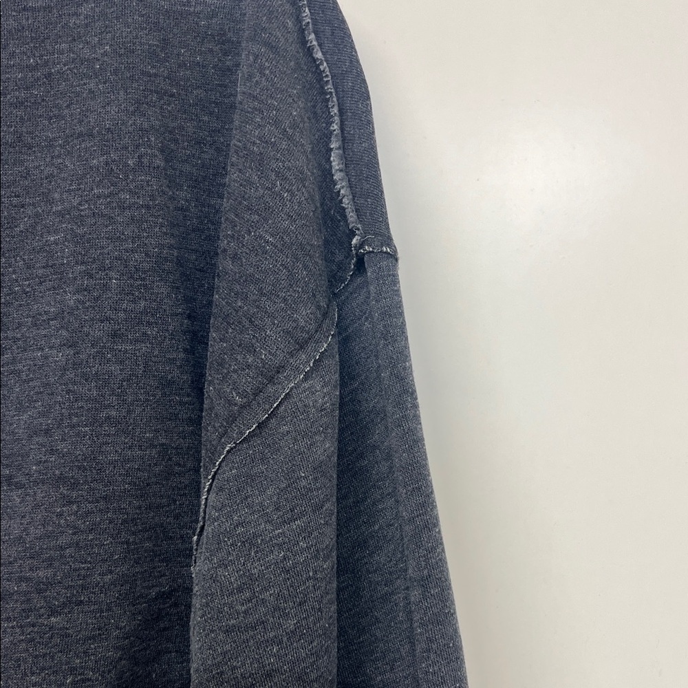 Z Supply Women's Cropped Lightweight Sweatshirt, Gray, XS - Picture 3 of 9